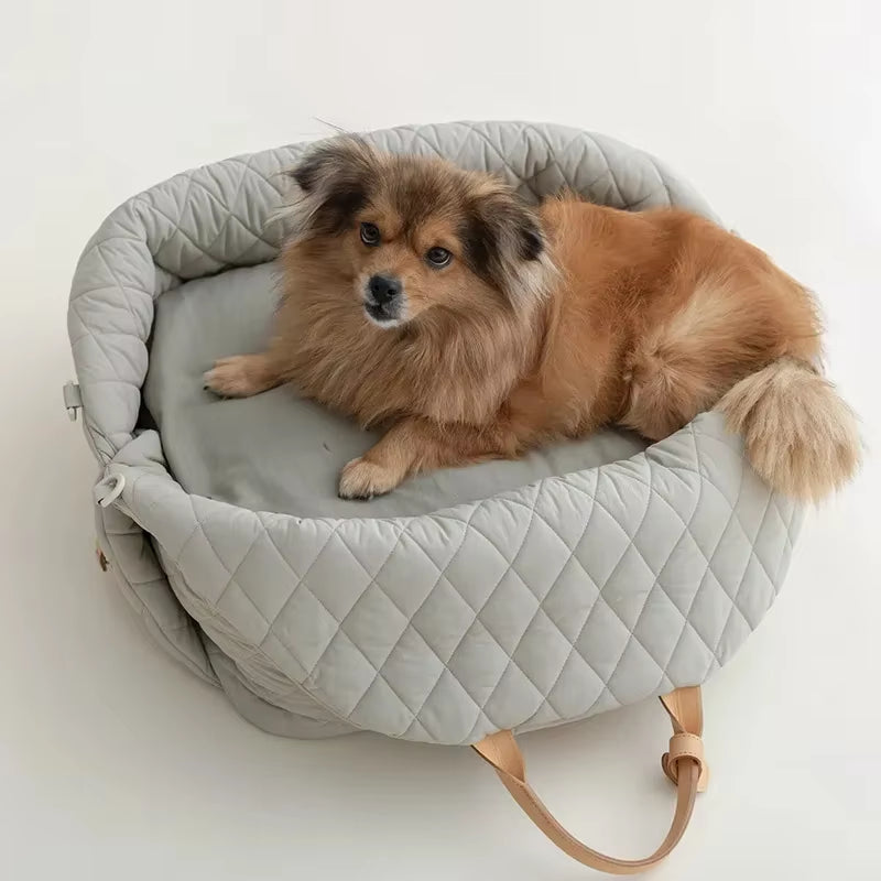 New Style Casual Fashion Luxury Pet Dog Cat Carrying Tote Bag Dog Car Carrier Booster Seat Pet Carriers