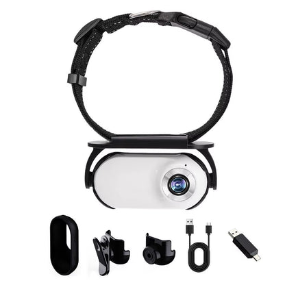 Cat Collar Camera for Pet Cameras & Monitors with Wide Angle Lens Mini Portable Stable Sport Action Body Camera with Video R7J8