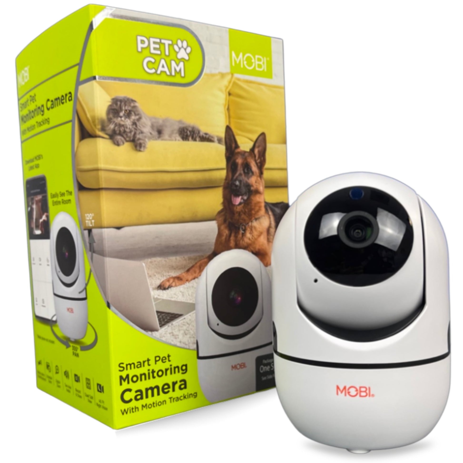 cam HDX Smart Wi-Fi Pet/ Baby Monitor Camera with Motion Detection, Night Vision, & Two-Way Audio