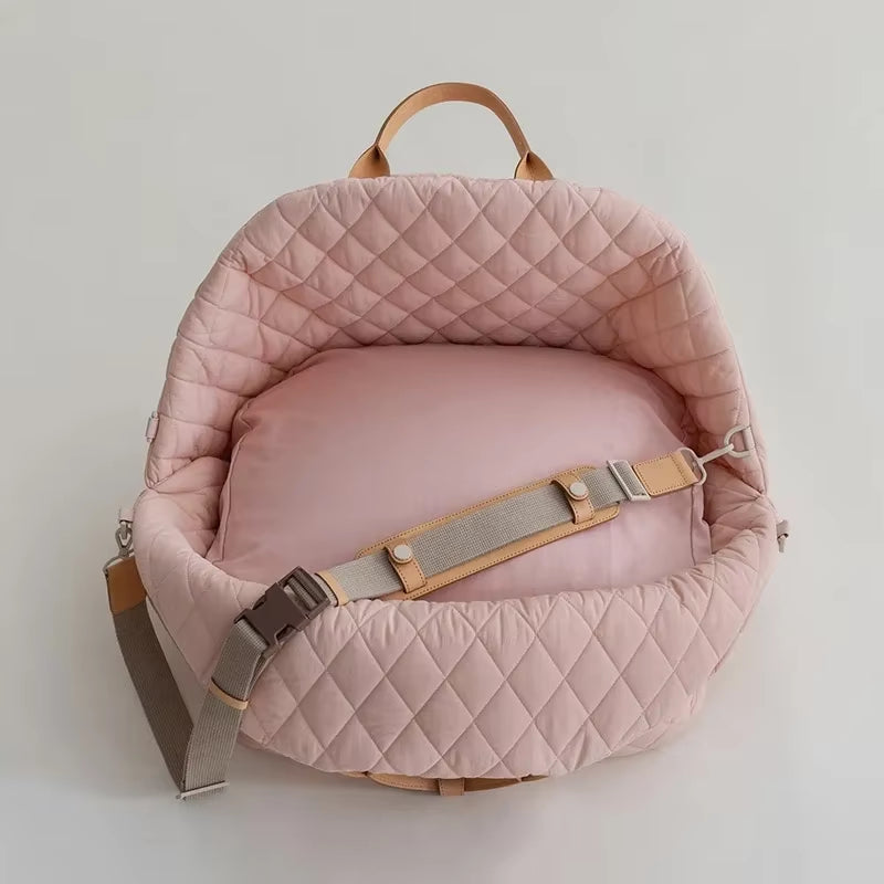 New Style Casual Fashion Luxury Pet Dog Cat Carrying Tote Bag Dog Car Carrier Booster Seat Pet Carriers